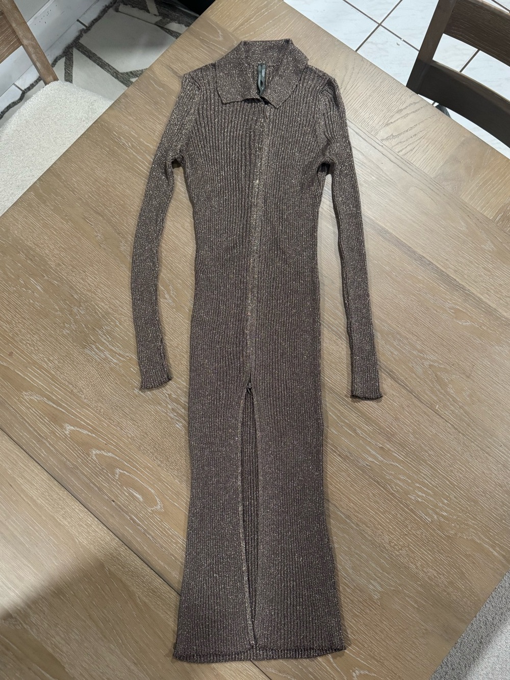 Y2K Anthropologie long sweater dress/cardigan size M